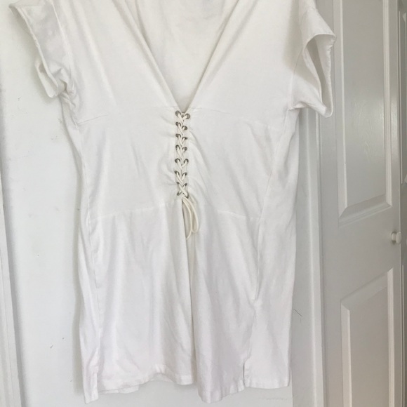 white lace t shirt dress